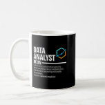Caneca De Café Data Scientist Science Lov, Definição de Analistas<br><div class="desc">Gráfico do Lover Ciência do Cientista de Dados de Definição de Analista de Dados</div>