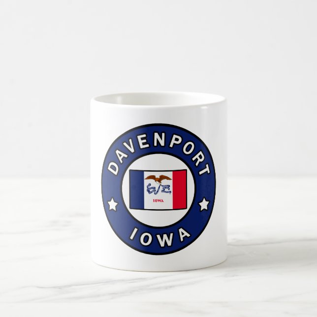 Caneca De Café Davenport Iowa (Centro)