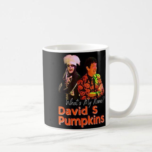 Caneca De Café David S Pumpkins Skeleton Funny Skit Men Clothing  (Direita)