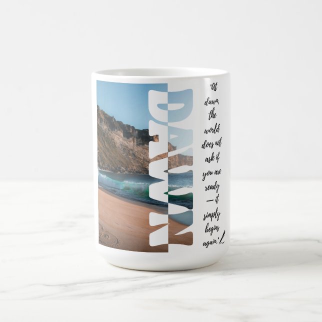 Caneca De Café Dawn — Simply Begin Again (Centro)