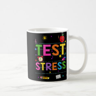 Caneca De Café Day Rock The Test Teacher Funny Testing Day Study