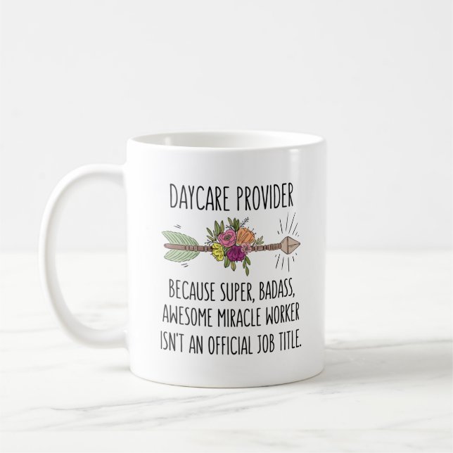 Caneca De Café Daycare Provider Engraçado Dift Idea Coffee Mug (Esquerda)