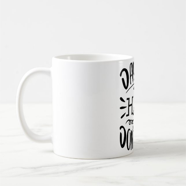 Caneca De Café Daycare Provider Hair Engraçado Criança Trabalhado (Esquerda)