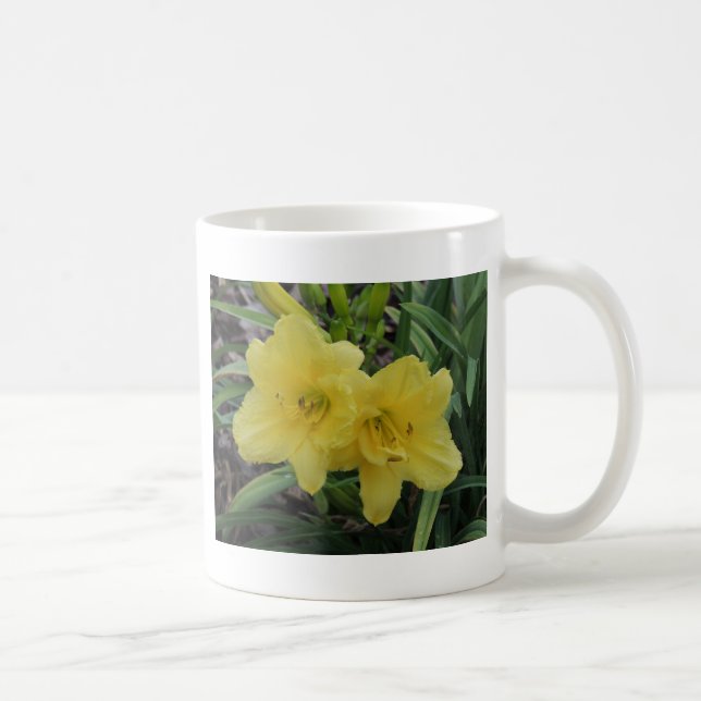 Caneca De Café Daylily Amarelo Sunny (Direita)