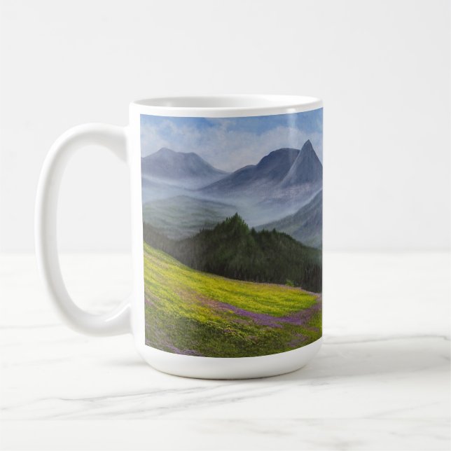 Caneca de café de 15 oz "Peace In The Valley" (Esquerda)