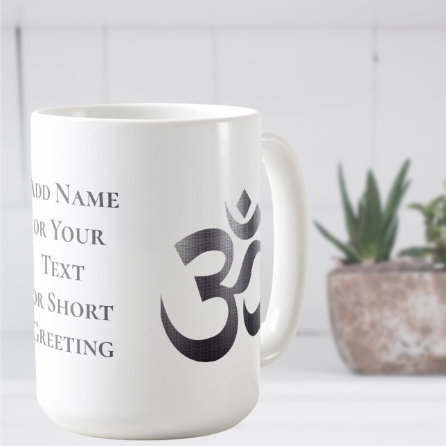 Caneca de café de 15oz com efeito de textura cinza (Criador carregado)