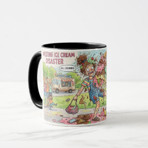 Caneca de Café de 330ml Derramamento de Sorvete En