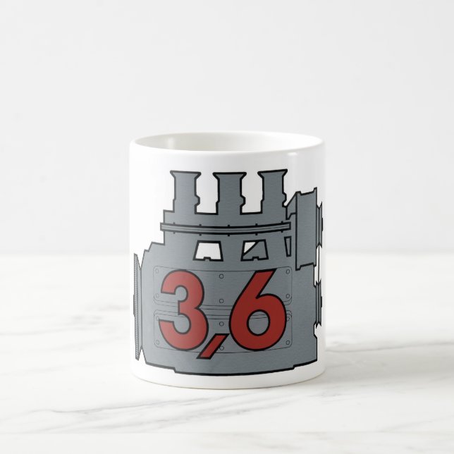 caneca de café de 3,6 motores (Centro)