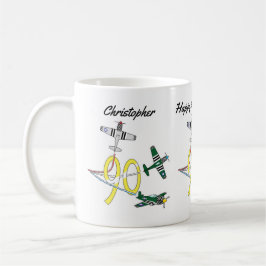 Caneca de café de 90º aniversário do Mustangs