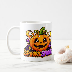 Caneca de Café de Abóbora de Espíritos Assustadore
