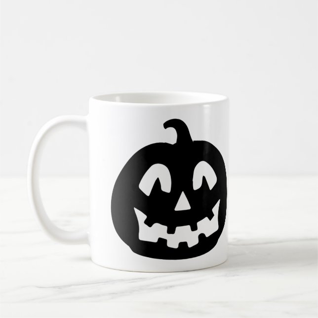 Caneca de Café de Abóbora de Halloween | Jack-O'la (Esquerda)
