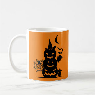 Caneca de Café de Abóboras de Halloween