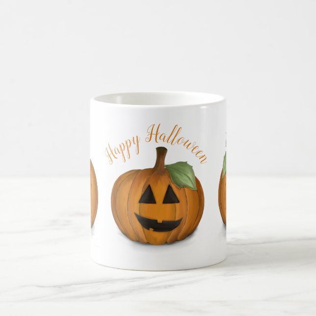 Caneca de Café de Abóboras Pintadas (Centro)