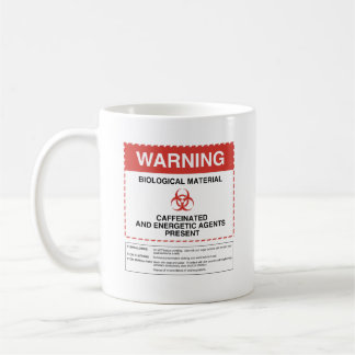 Caneca de café de advertência do Biohazard
