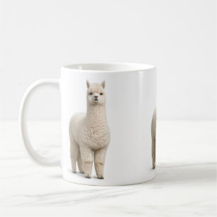 Caneca de Café de Alpaca Fofa Presente de Animal