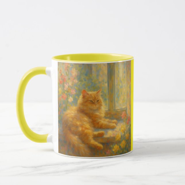 Caneca de Café de Amante de Gato (Esquerda)