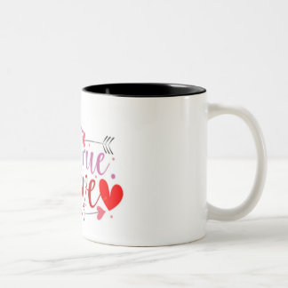 Caneca de café de amor verdadeiro