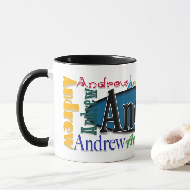 Caneca de café de Andrew (Com Donut)