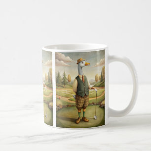 Caneca de Café de Animal Jogando Golfe