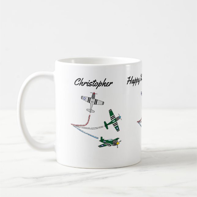 Caneca de Café de Aniversário de Mustangs (Esquerda)