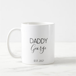 Caneca de Café de Anúncio de Gravidez com o Nome d