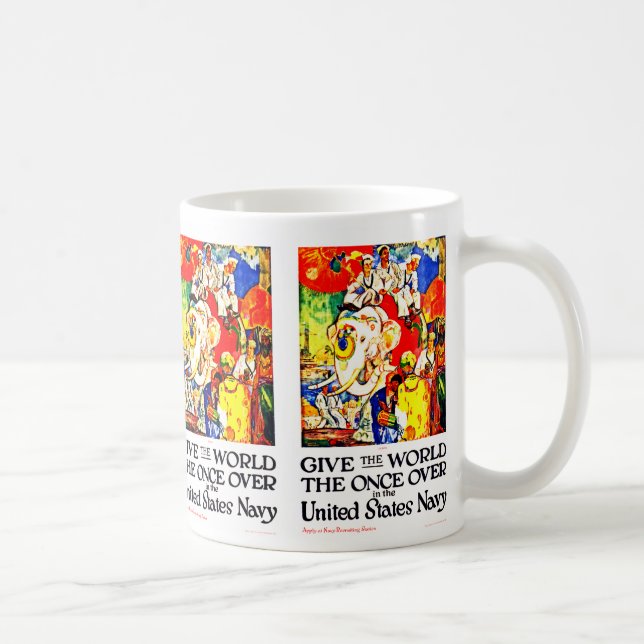 Caneca De Café Dê Ao Mundo Uma Vez (Direita)