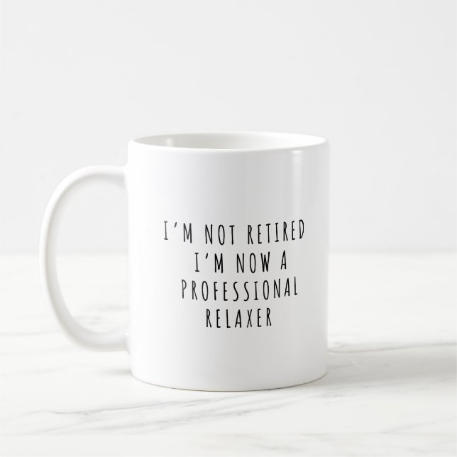 Caneca de café de aposentadoria engraçada Presente (Esquerda)