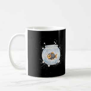 Caneca de Café de Aquário de Peixe Dourado Esquele