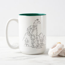 Caneca de café de ardência da fuga de Trailpaca