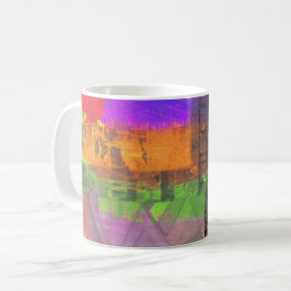 caneca de café de arte abstrata "Sonhando em Milhõ