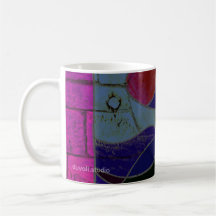 Caneca de café de arte abstrata "Variação de luz d