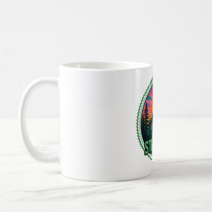 Caneca de Café de Arte Retro da Natureza Selvagem