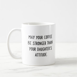 Caneca de café de atitude da filha (Blue Girl)
