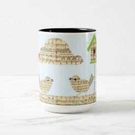 Caneca de café de aves