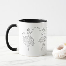 Caneca de café de Bailarinas