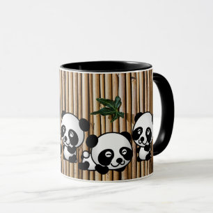 Caneca de café de bambu da panda