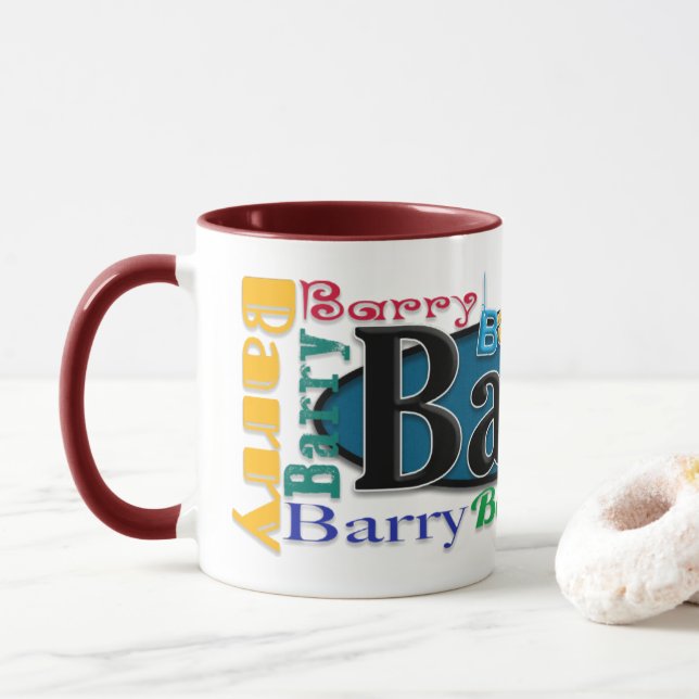 Caneca de café de Barry (Com Donut)