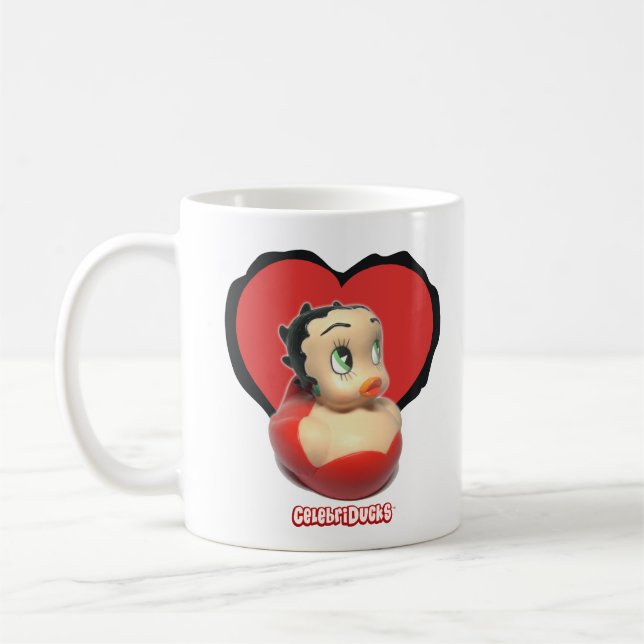 Caneca de café de Betty Boop - patos da borracha (Esquerda)