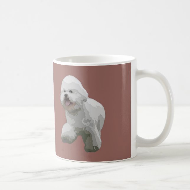 Caneca de café de Bichon Frise (Direita)