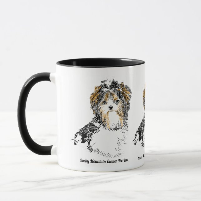 Caneca de café de Biewer Terrier (Esquerda)