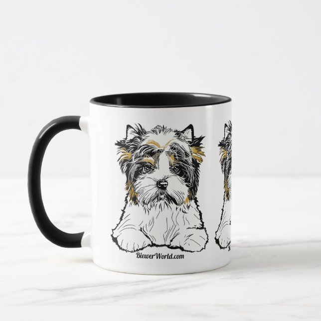 Caneca de café de Biewer Terrier (Esquerda)