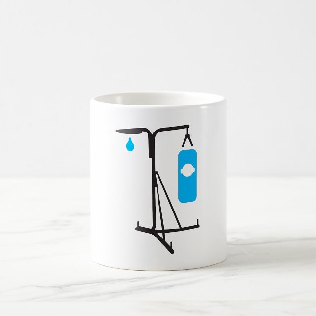 Caneca de Café de Boxe com Saco de Pancada (Criador carregado)