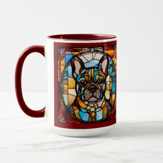 Caneca de café de Bulldog Francês Fofo (Esquerda)