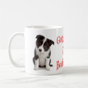 Caneca de Café de Cachorro Border Collie Filhote A