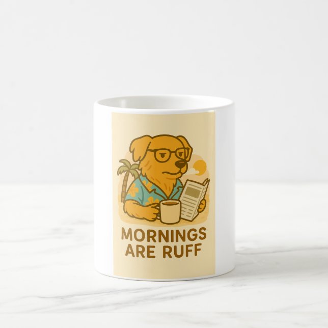 Caneca de Café de Cachorro Engraçado (Centro)