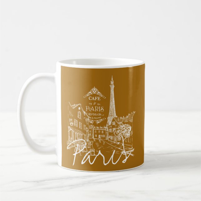 Caneca de café de café em Paris (Esquerda)