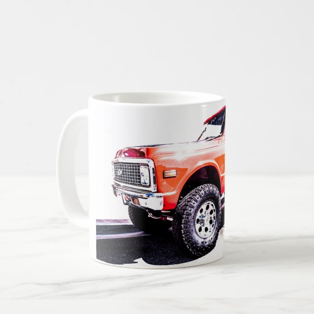 Caneca de Café de Caminhão Personalizado Offroad (Frente Esquerda)