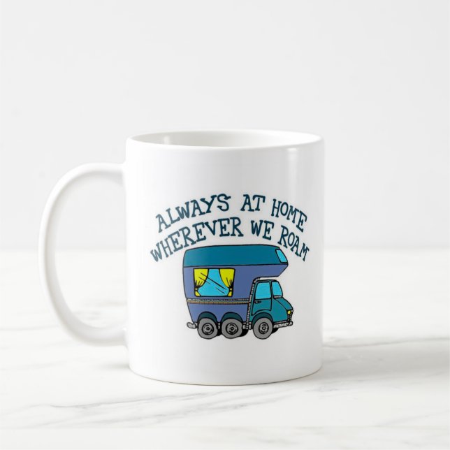 Caneca de Café de Camper ou Motorhome (Esquerda)