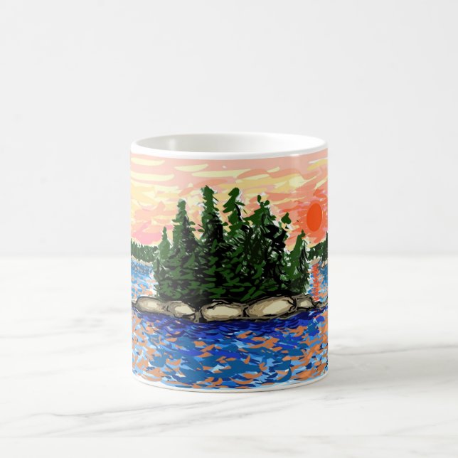 Caneca De Café De "caneca da ilha Maine" (Centro)