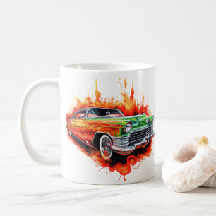 Caneca de Café de Carro Antigo